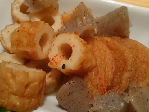 竹輪＆さつま揚げ＆こんにゃく簡単煮物